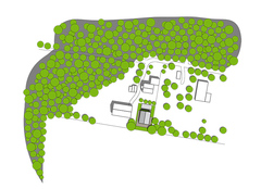 Haus an Wald und Wiese_Lageplan Tröger Architekten München 2/6